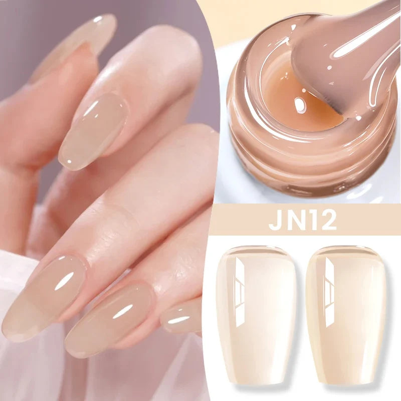 BORN PRETTY 83 Colors 10ml Jelly Nude Gel Nail Polish Autumn Amber Semi Transparent Manicure Soak off UV LED Nails Gel Varnish 52