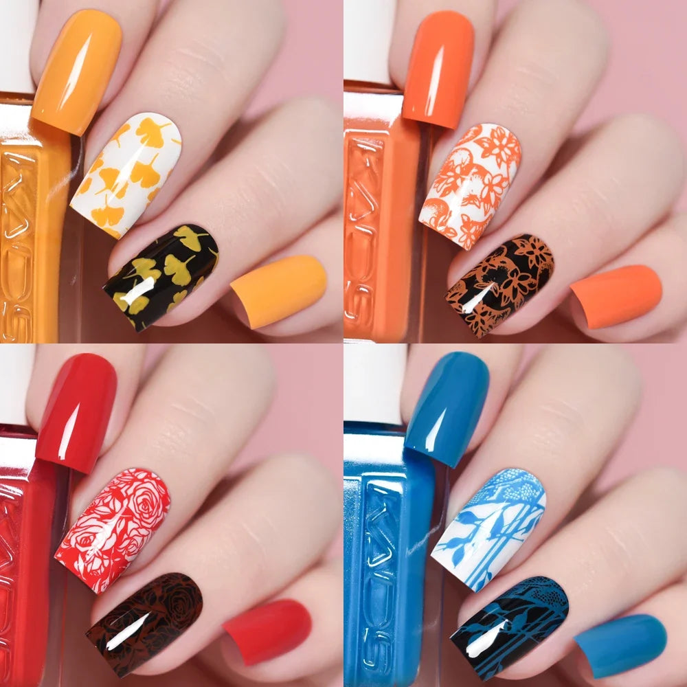 KADS Professional 11ml 24 Colors Nail Stamping Polish Gold Silver Nails Art Varnish for Stamping Plate DIY Nail Printing Polish 5