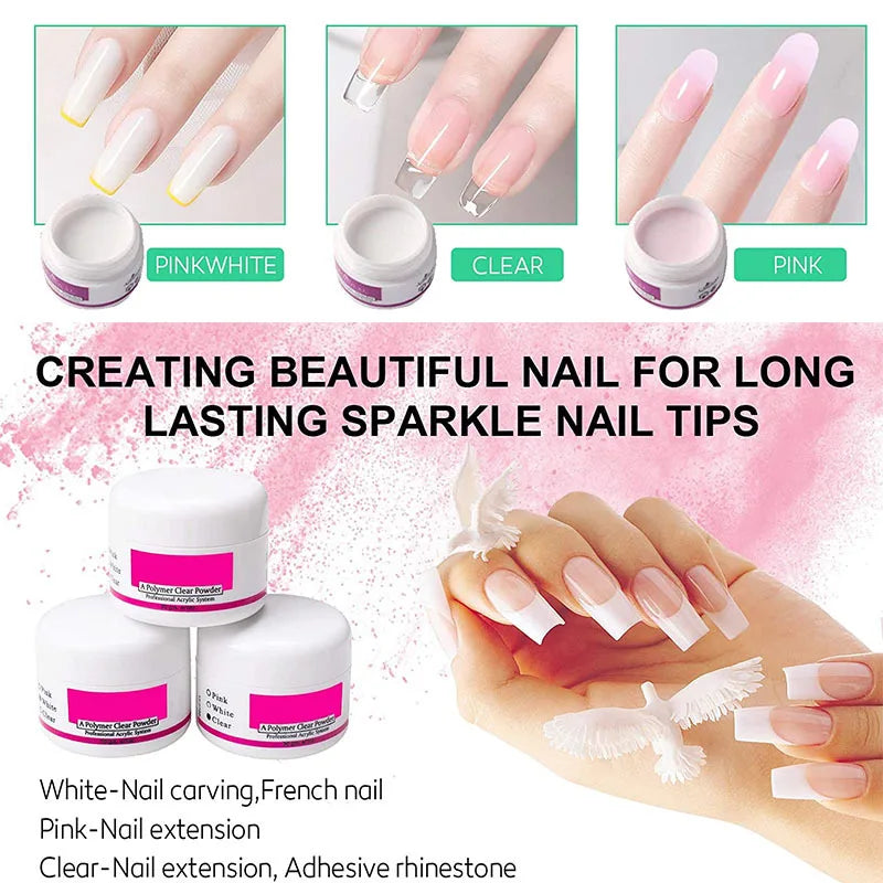 Acrylic Nail Kit Acrylic Powder With Acrylic Liquid For Gel Nails With UV Lamp For Gel Nails Set DIY Gifts For Women 2
