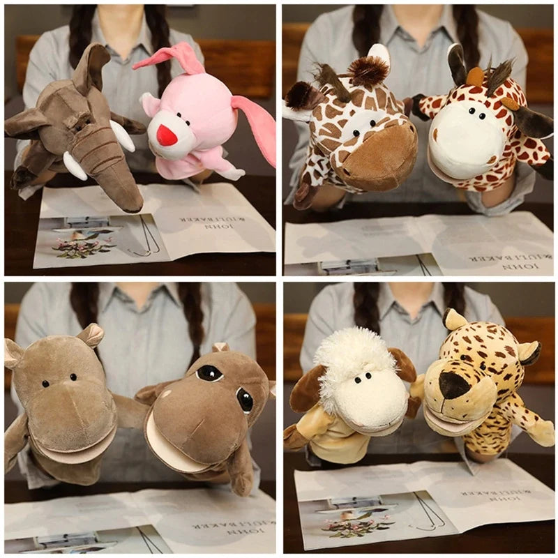 Cartoon Plush Hand Finger Puppets – Soft Interactive Toy for Kids, Party Supply & Family Gathering Fun 3