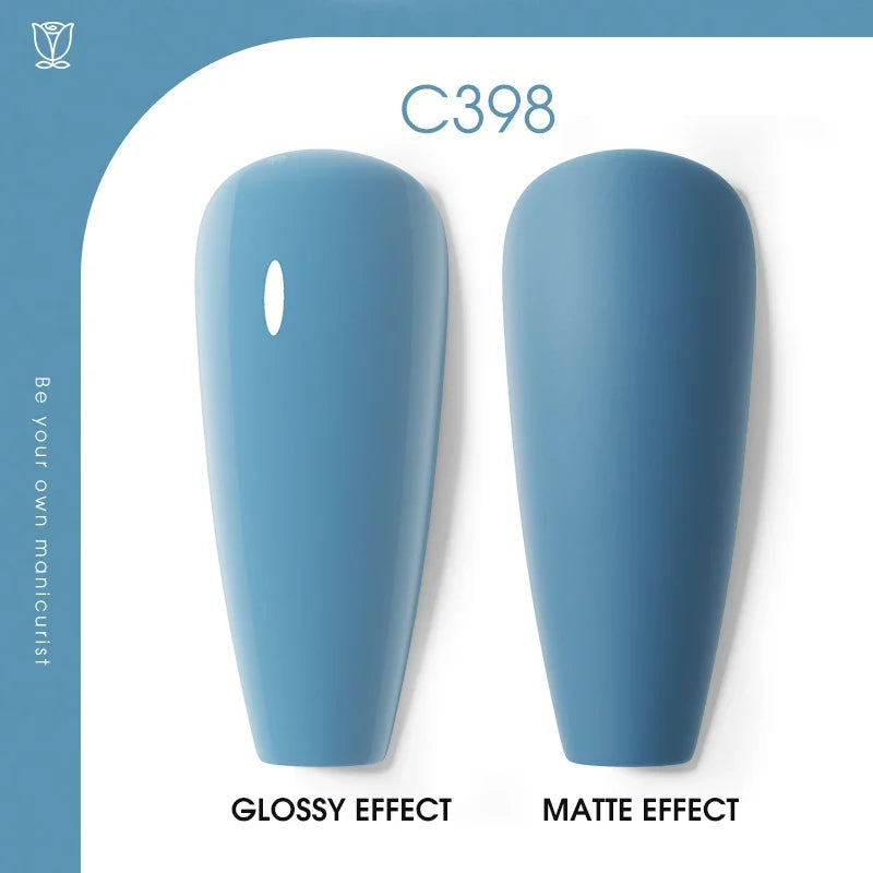 ROSALIND 7ml/15ml Summer Green Gel Nail Polish Semi Permanent Nail Art Manicure Soak Off Top Base Matt Hybrid Varnishes UV Gel 74
