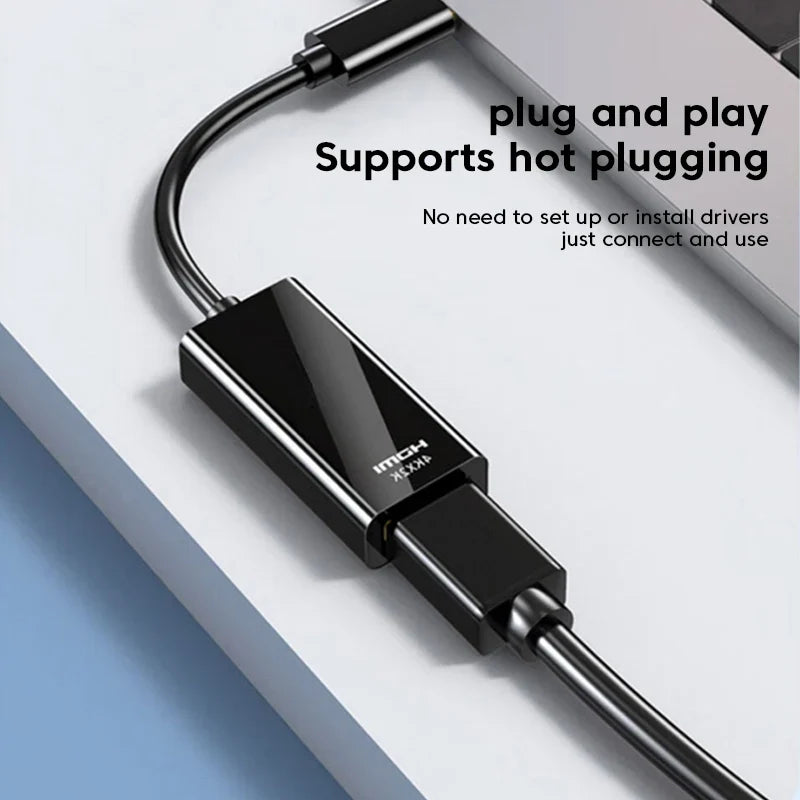 USB C to HDMI Adapter | 4K USB 3.1 Converter for Laptop and Phone 4