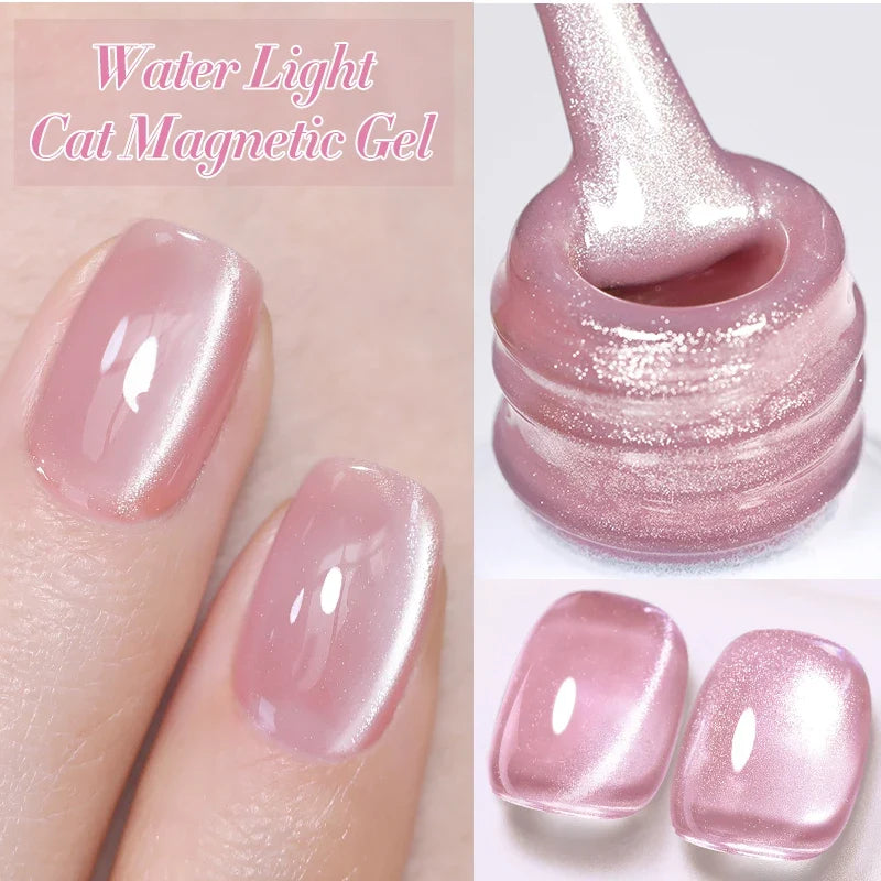 BORN PRETTY 10ml Silver Water Light Cat Magnetic Gel Nail Polish Nail Supplies Vernis Semi Permanent Gel for Fall Winter Nails 3