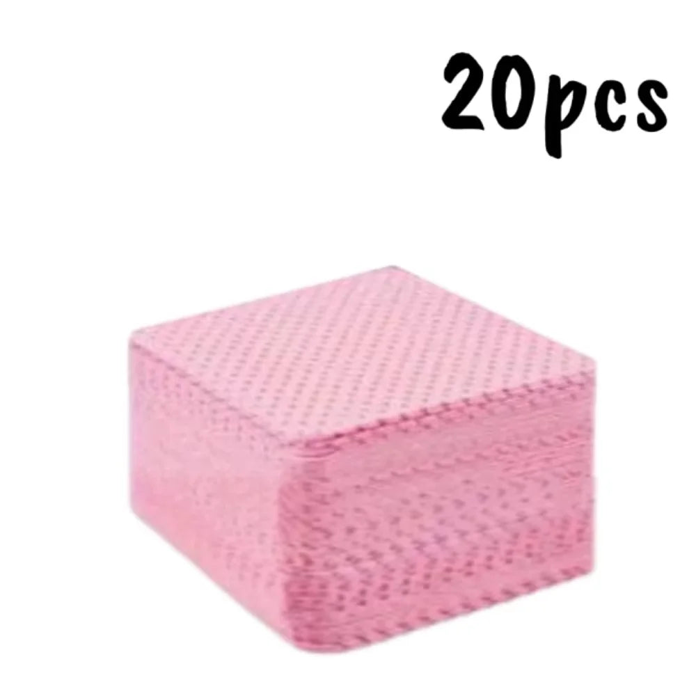 20/600pcs Lint-Free Nail Wipes Gel Cleansing Tissues Aluminum-Free Nail Polish Remover Pads for NaiArt Beauty Cleaning Care Tool 5
