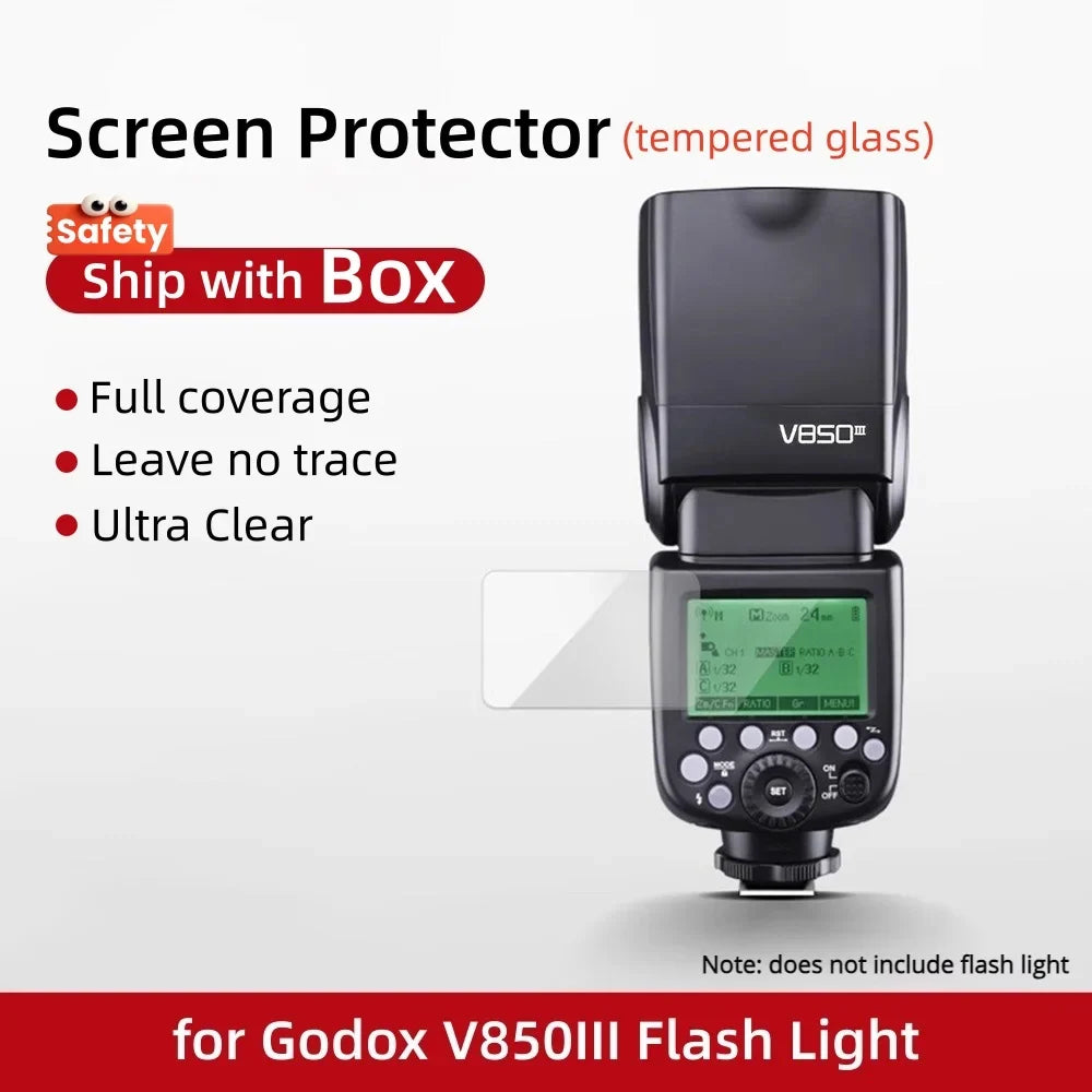 9H Tempered Film Glass Screen Protector Cap for Godox iT30Pro & more 6