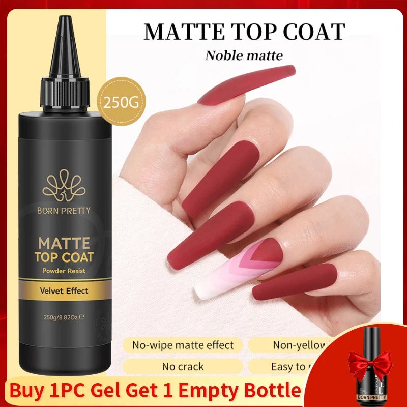 BORN PRETTY 250g Milky White Jelly Nude Gel Nail Polish Refilled Package Translucent Clear Semi Permanent Soak Off UV Gel 19