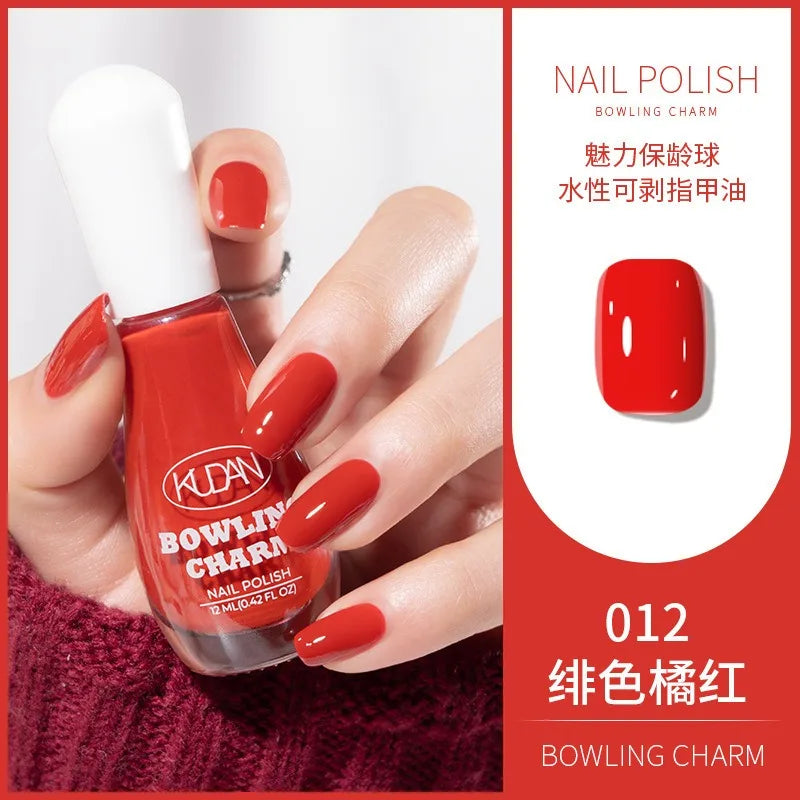 40 Colors New Nail Polish for Summer Water-based Quick Drying Tearable Nail Art Semipermanent Monochrome No Baking Lamp Varnish 42