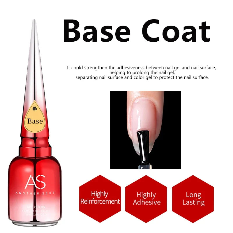 AS 15ml Transfer Foil Gel Nail Polish Soak Off Led Uv Gel Varnish Fast Dry Star Sticker Glue Stamp Gel 19