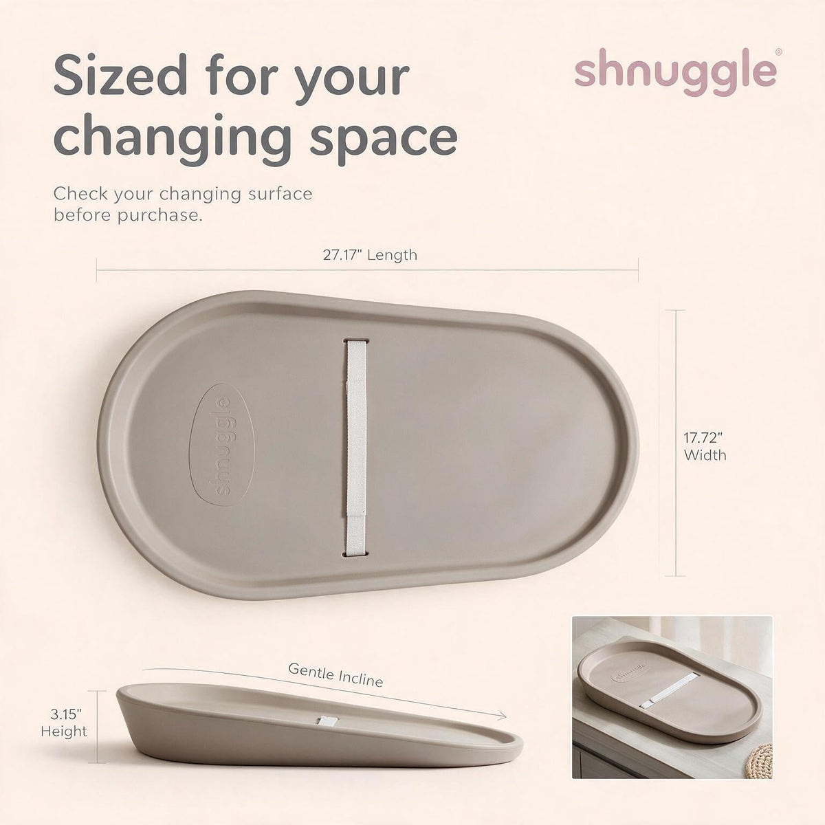 Shnuggle Squishy Diaper Changing Mat | (OPEN BOX) 2