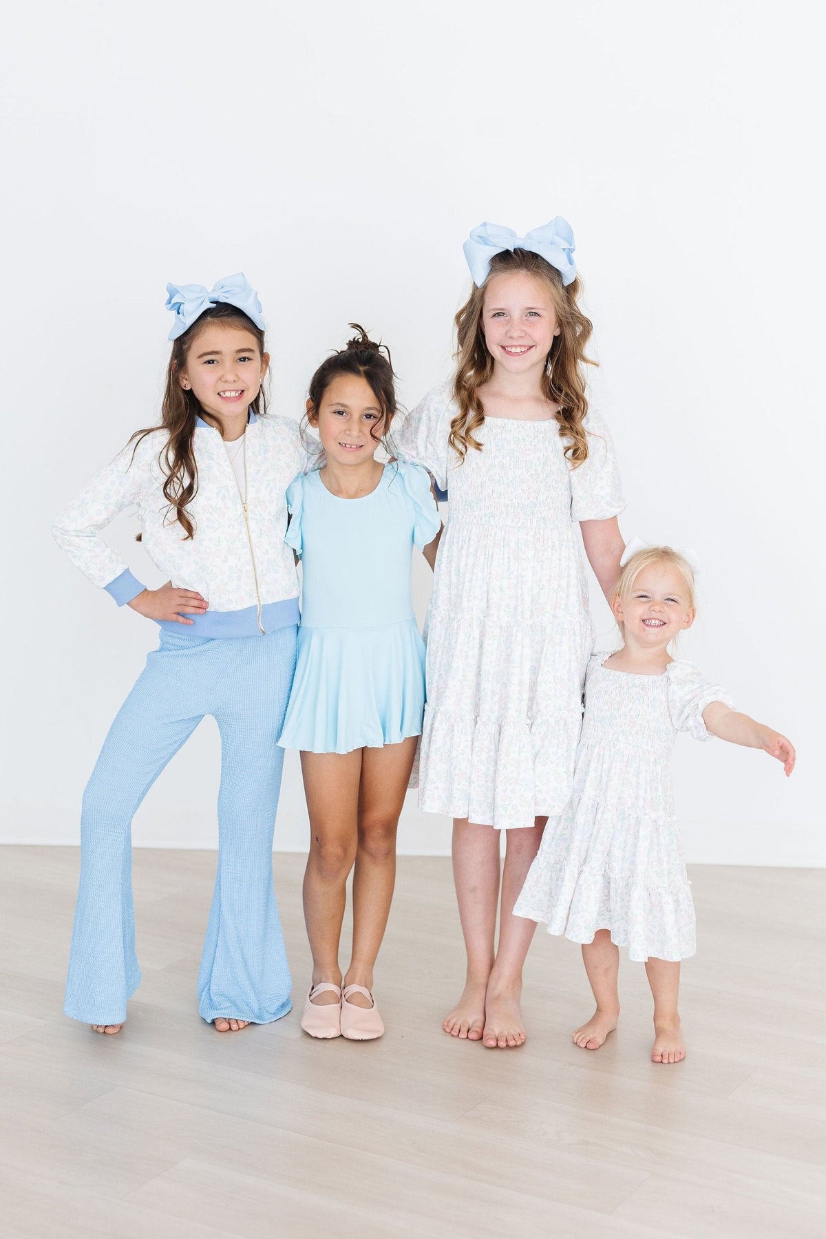 SALE Sky Blue Scrunchy Bells 3