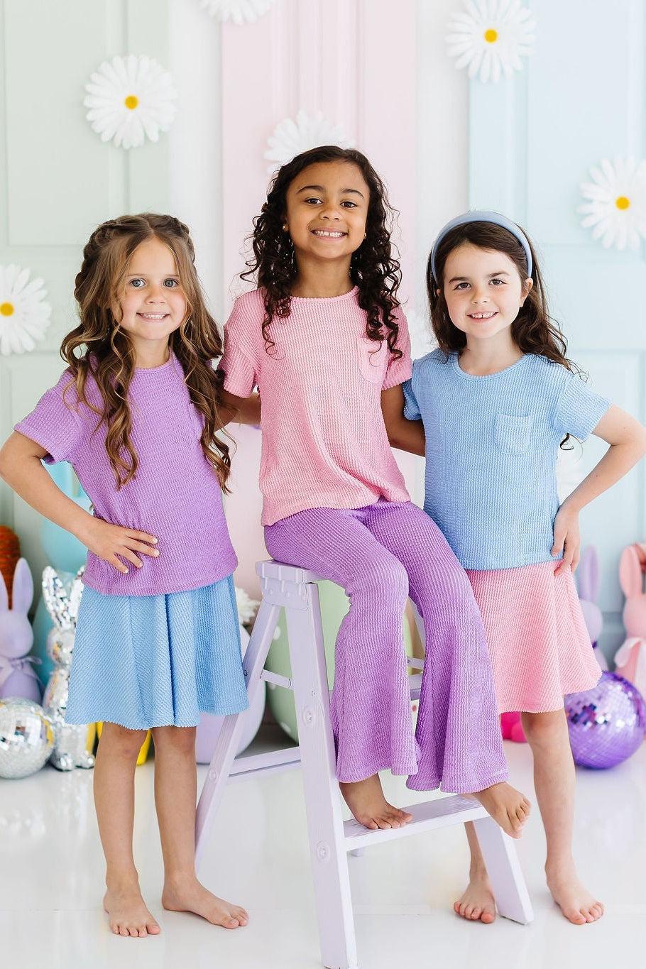 SALE Sky Blue Scrunchy Twirl Skort 2