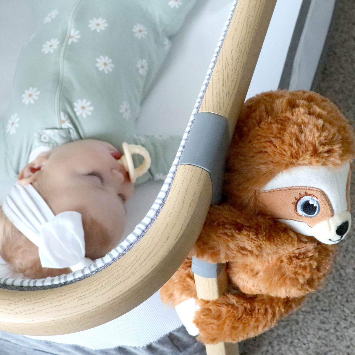Baby Shusher Sloth – Plush Sound Machine with Real Shushing Sound & Smart Cry Detection 7