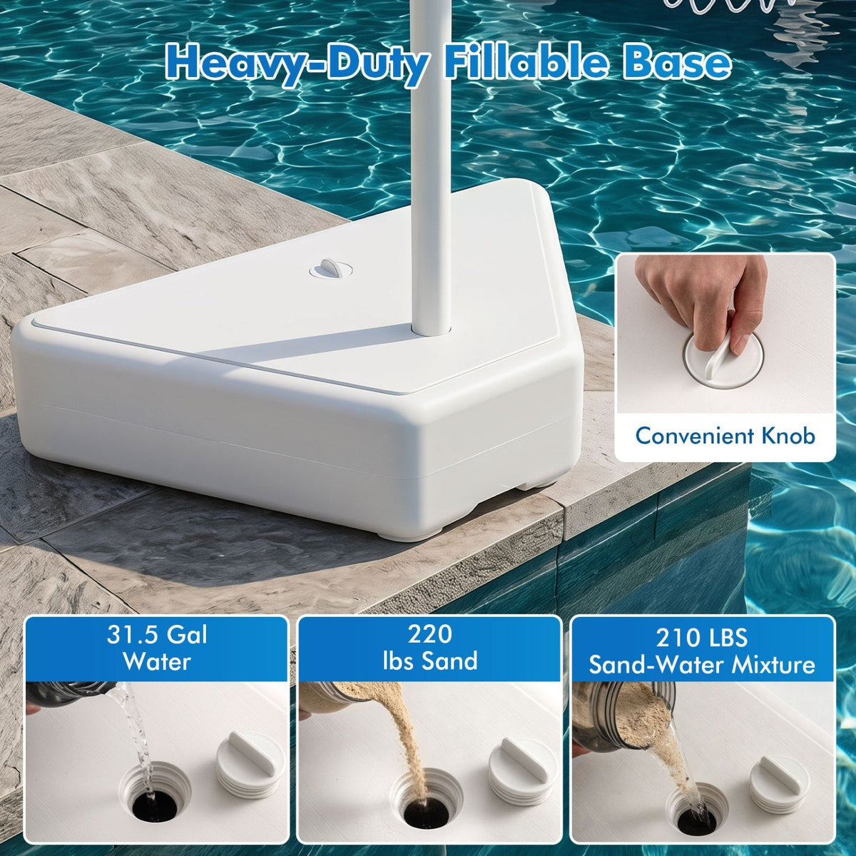Pool Basketball Hoop with Adjustable Height & 2 Balls 8