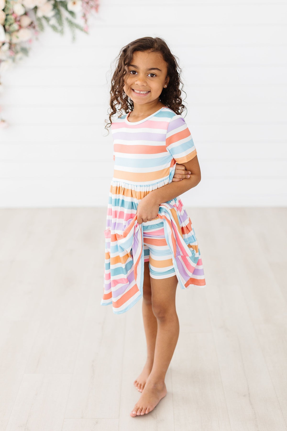 Spring Stripes S/S Pocket Twirl Dress 2