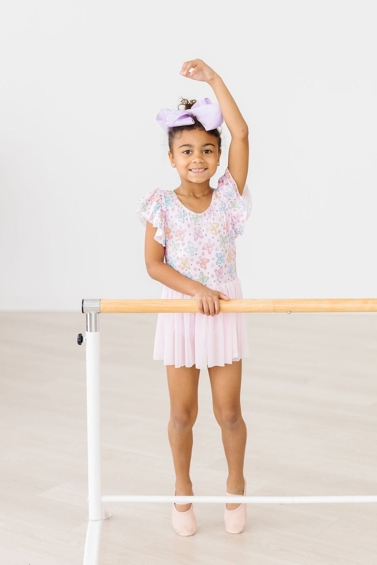 Springtime Bows S/S Twirl Leotard 3