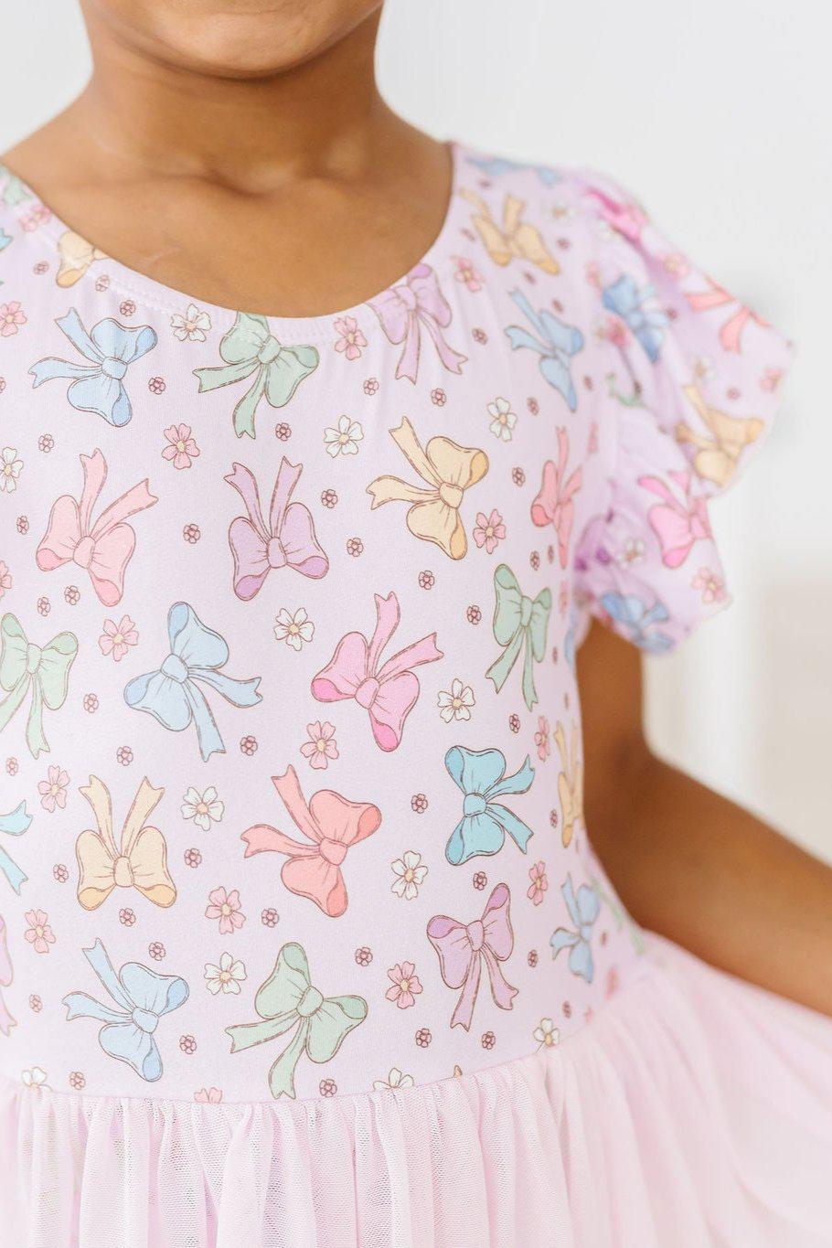 Springtime Bows S/S Twirl Leotard 4