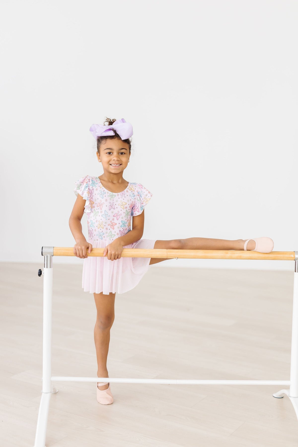 Springtime Bows S/S Twirl Leotard 5