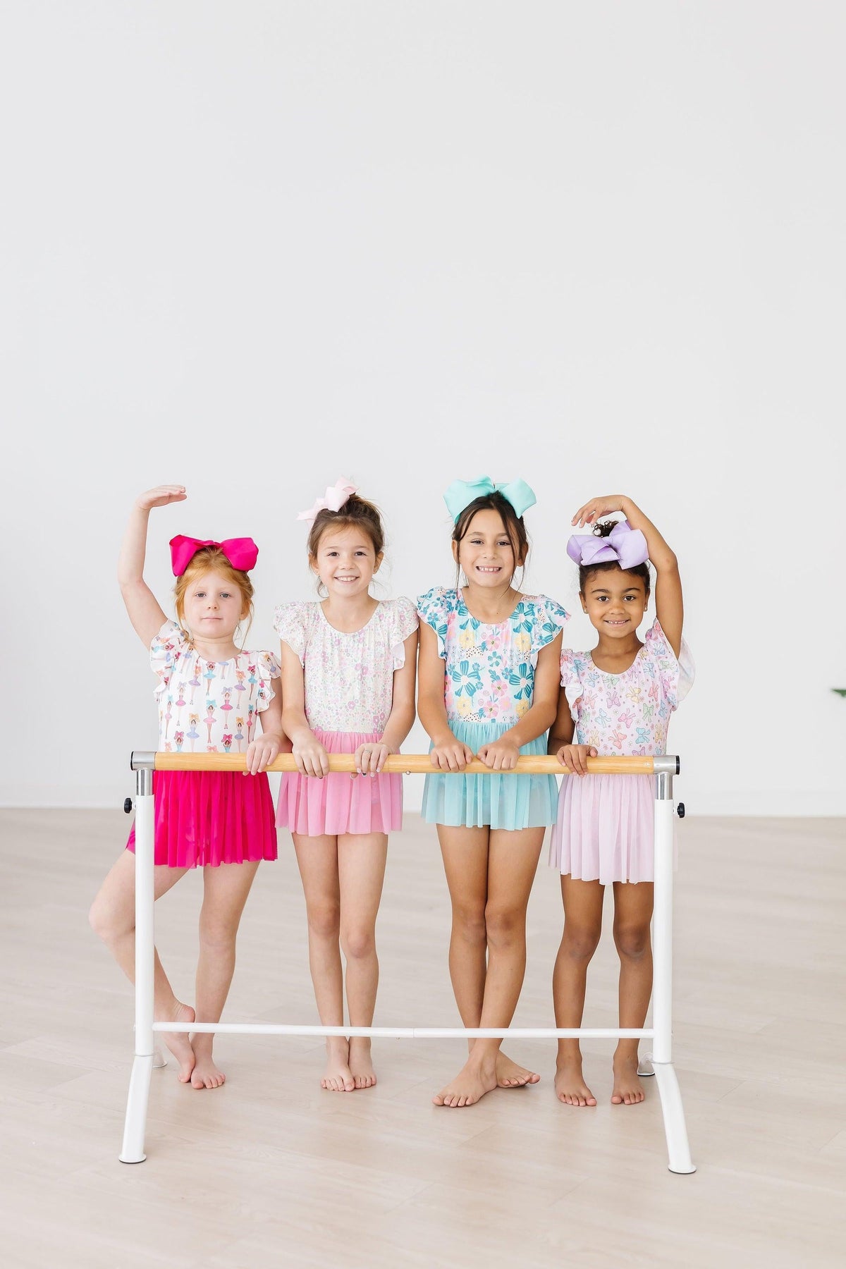 Springtime Bows S/S Twirl Leotard 6