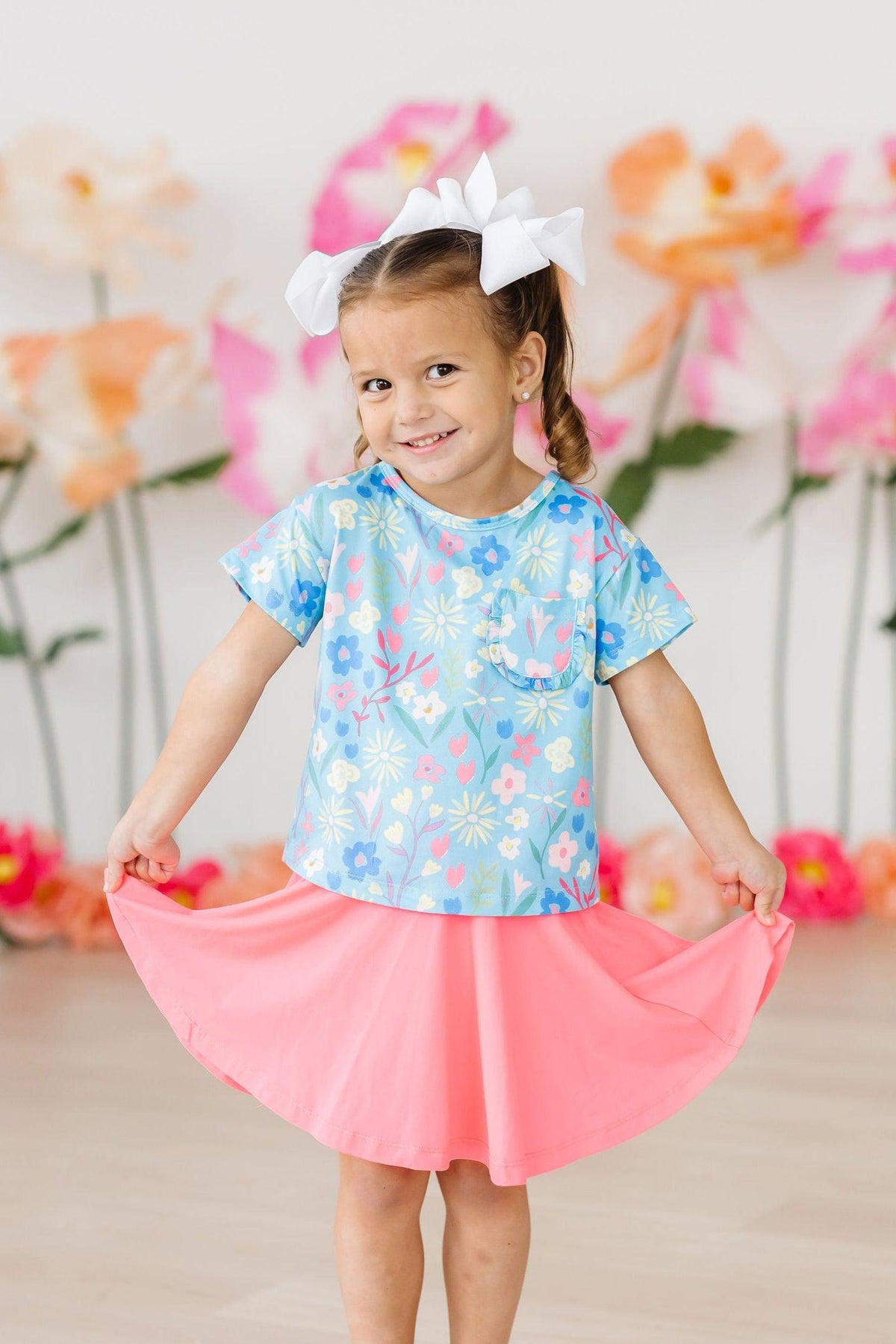 Springtime Splendor Ruffle Pocket Tee 5