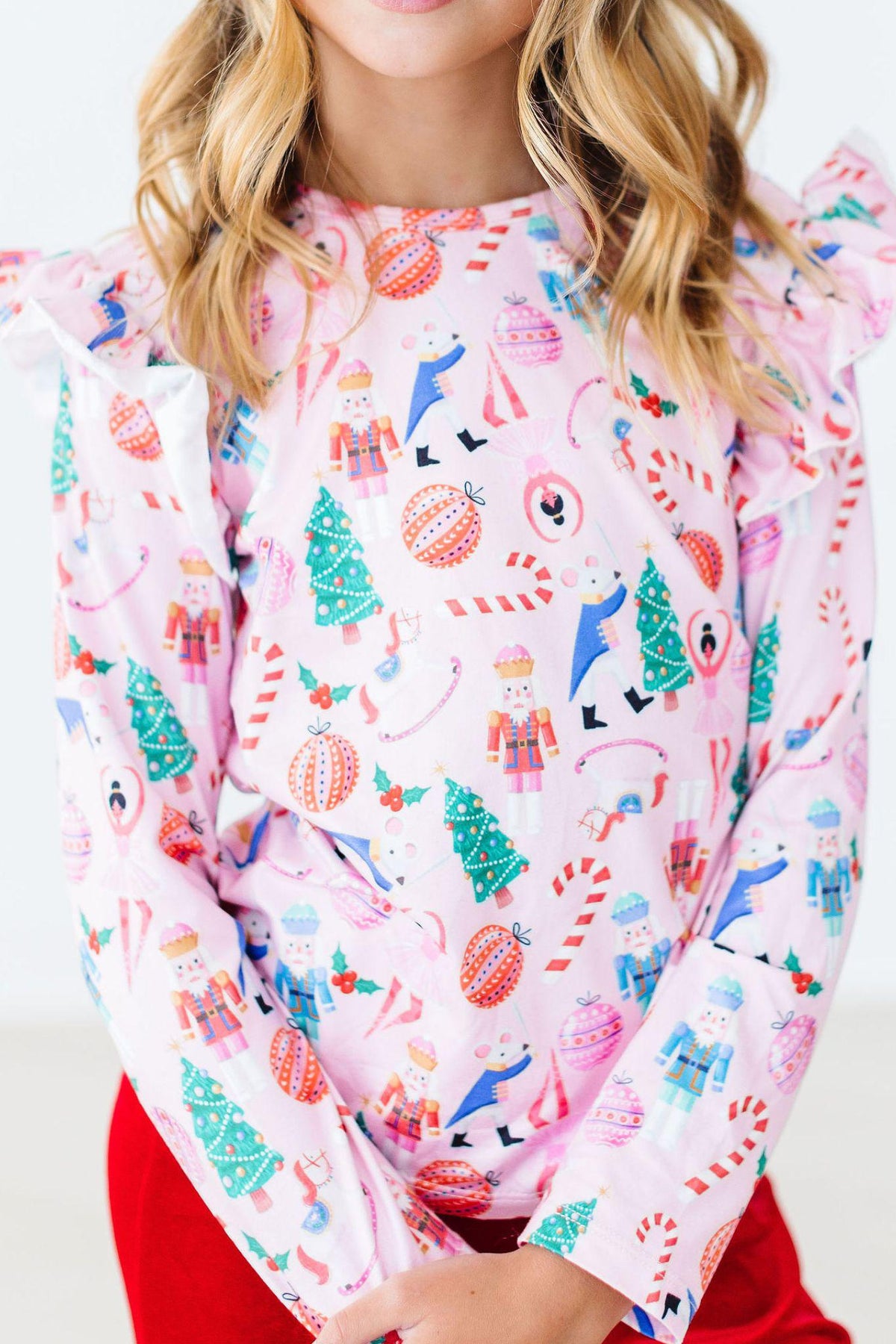 Sugarplum Fairy L/S Ruffle Tee 2