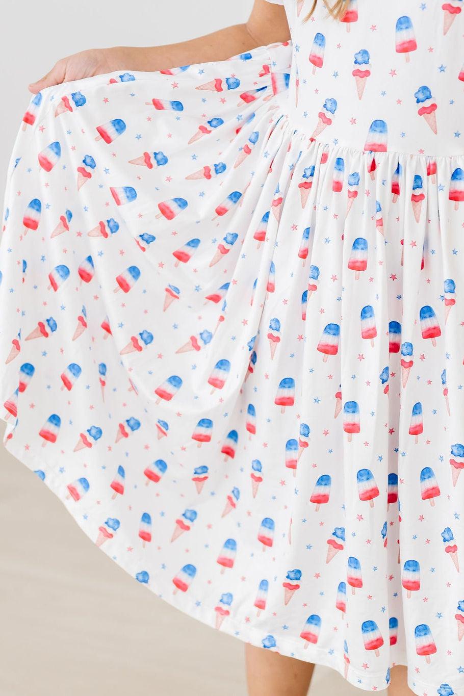 Summer Sweets Flutter Sleeve Twirl Dress 9