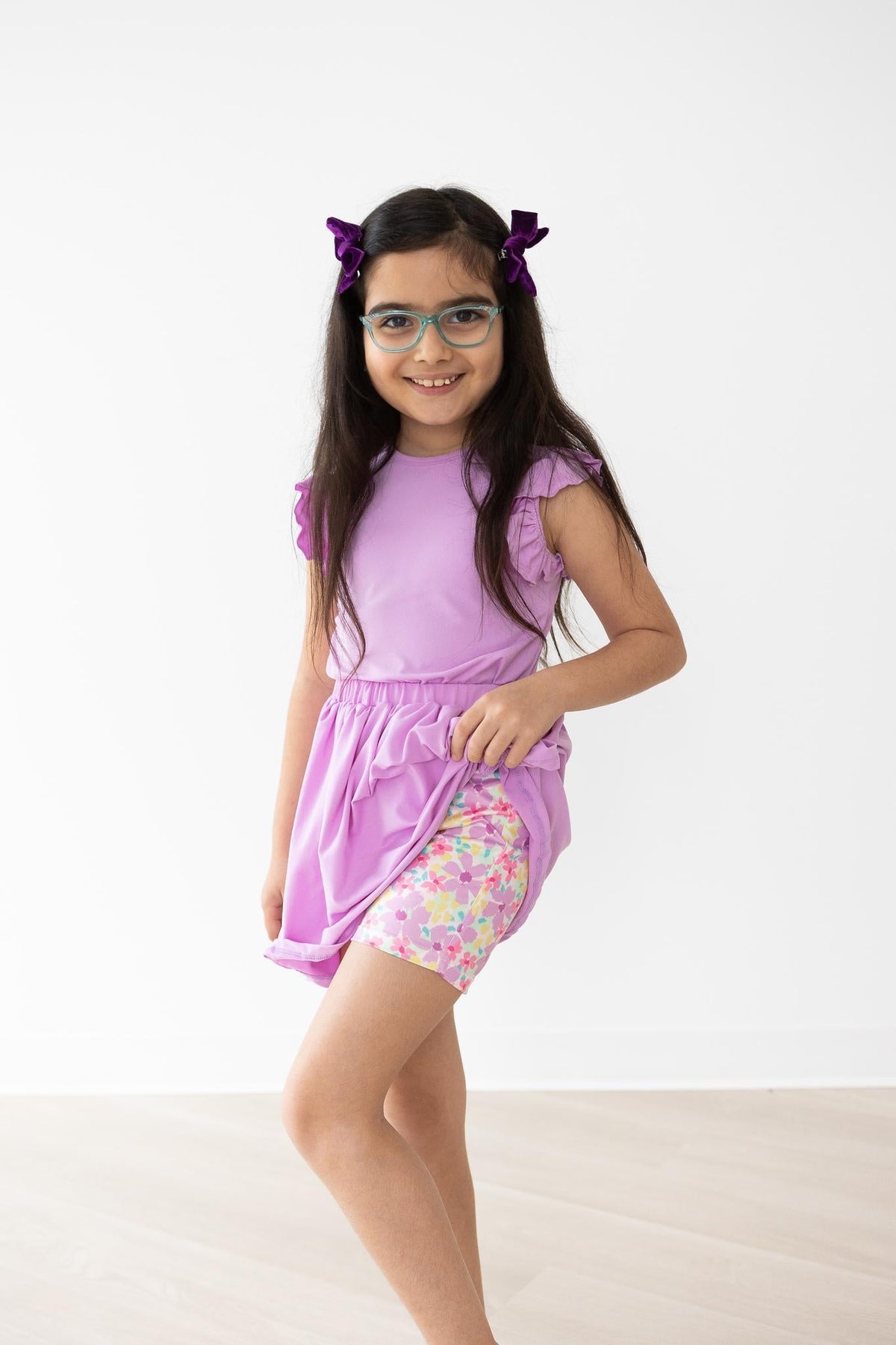 Summer Watercolor Twirl Shorts 3