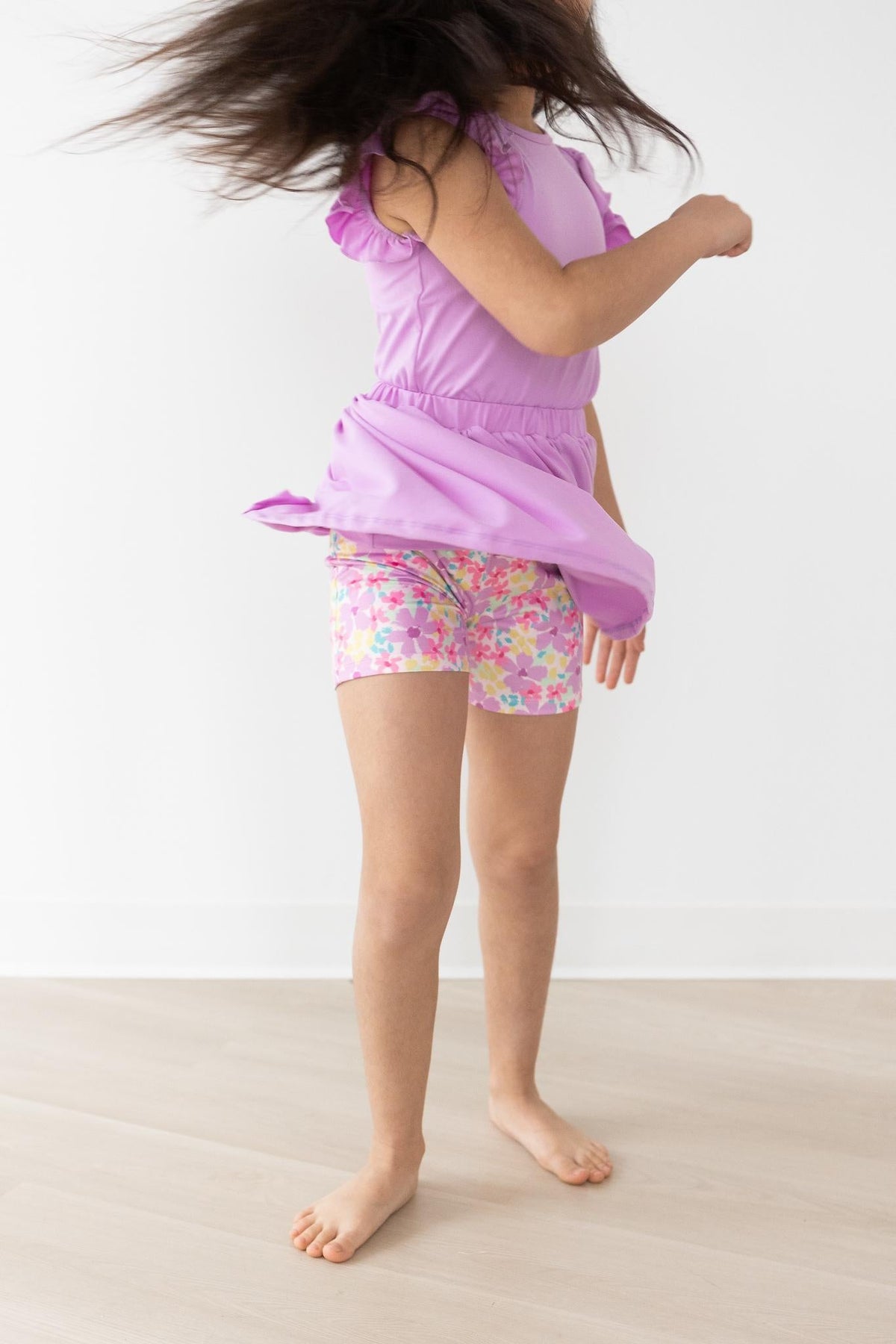 Summer Watercolor Twirl Shorts 4
