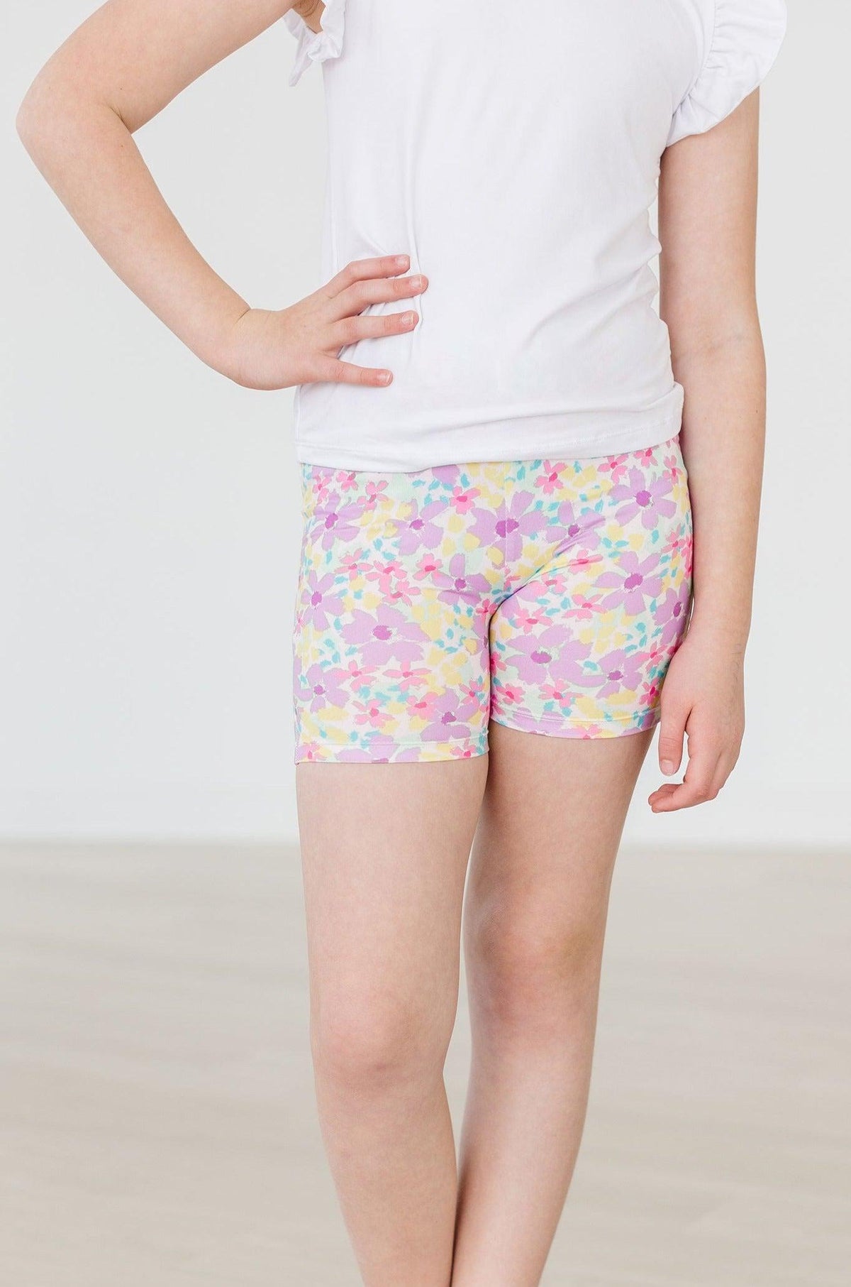 Summer Watercolor Twirl Shorts 2