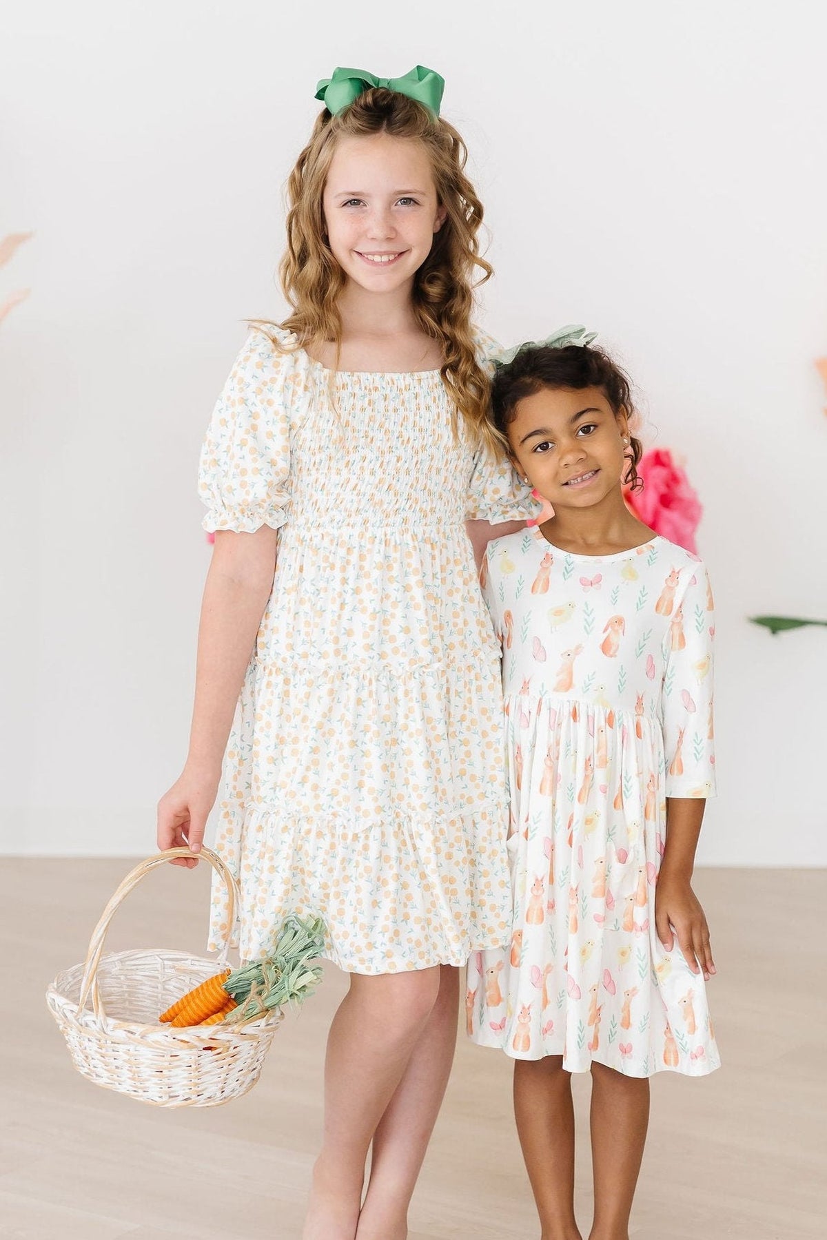 Sunny Bunnies 3/4 Sleeve Pocket Twirl Dress 5