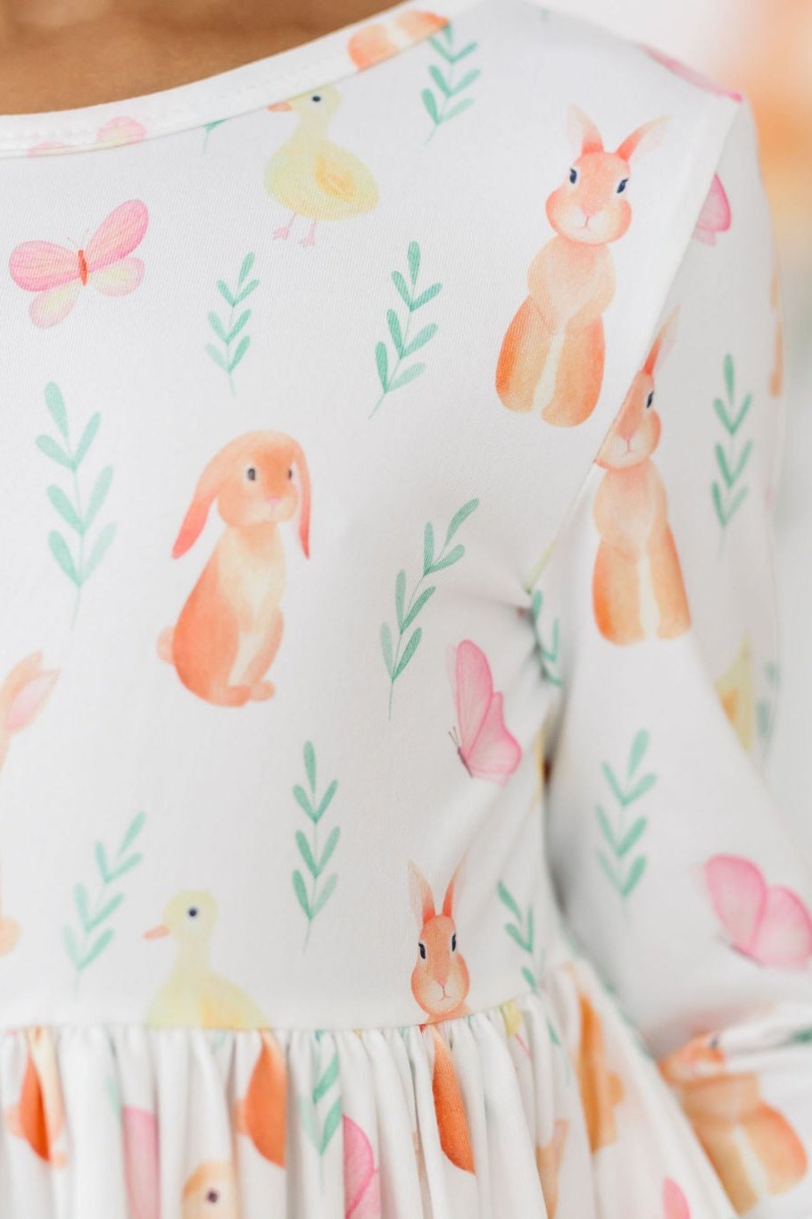 Sunny Bunnies 3/4 Sleeve Pocket Twirl Dress 6