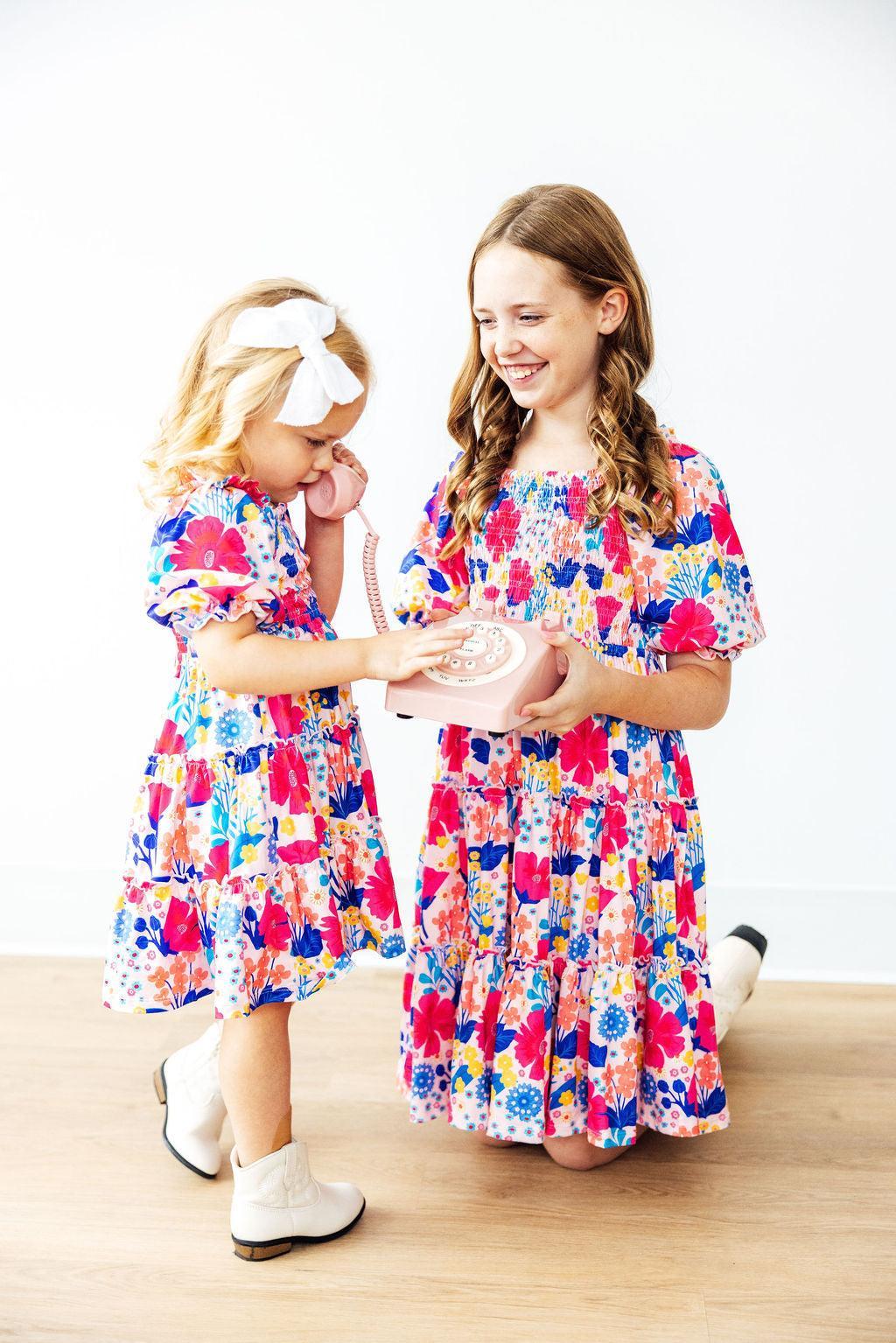 SALE Sunshine Garden Smocked Ruffle Dress 2
