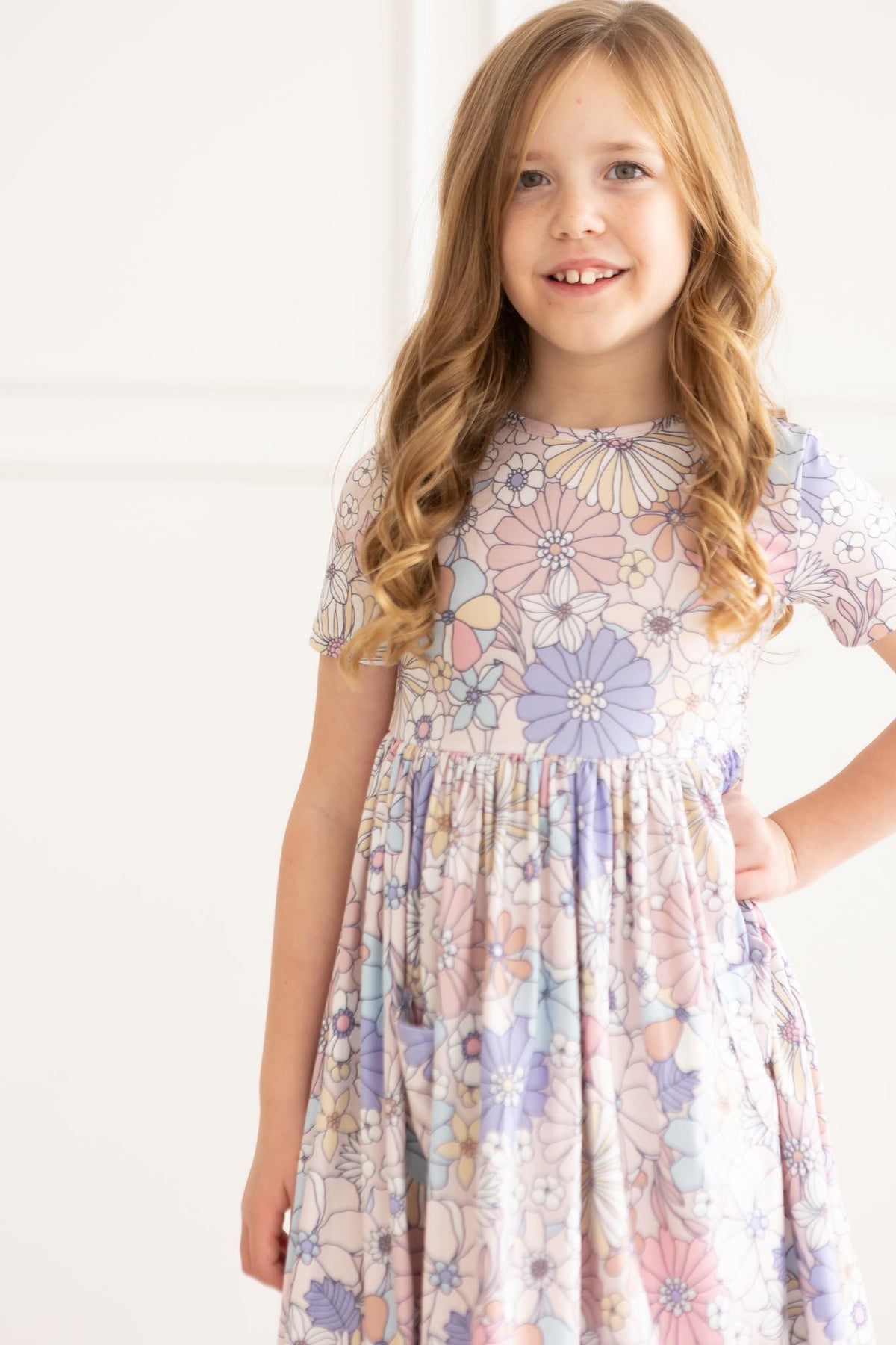 Sweet Escape Floral S/S Pocket Twirl Dress 5