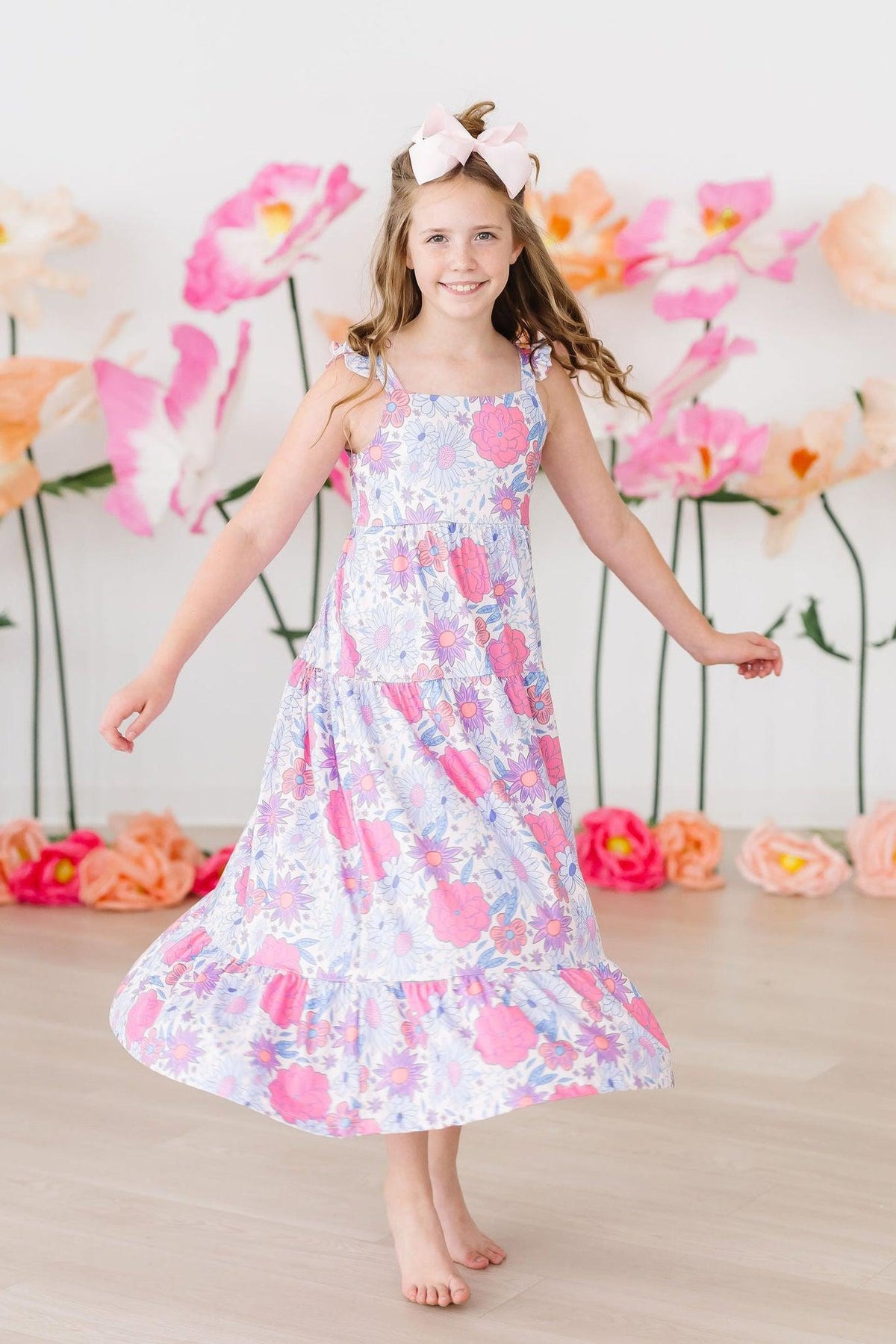 Sweet Springtime Ruffle Maxi Dress 5