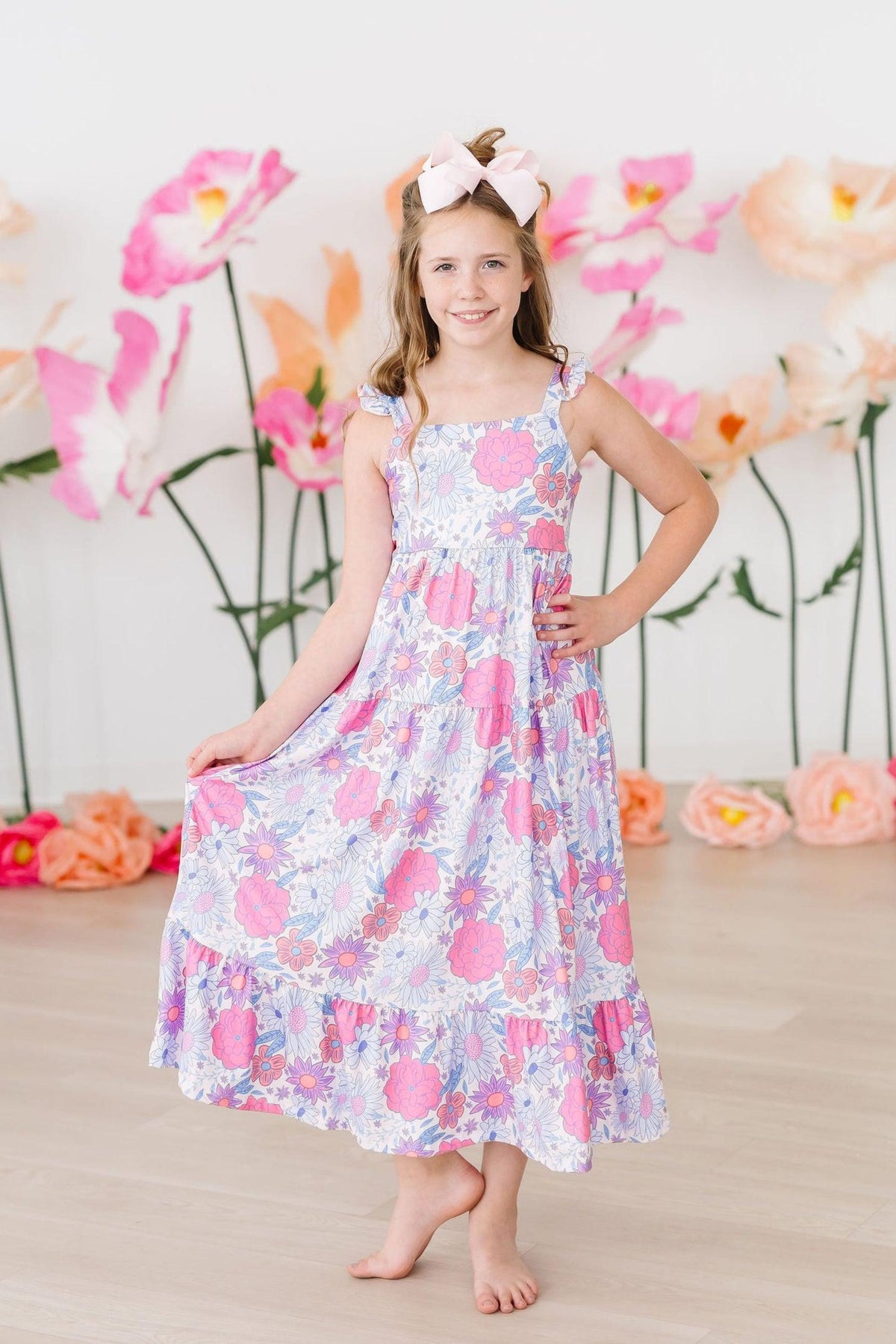 Sweet Springtime Ruffle Maxi Dress 1