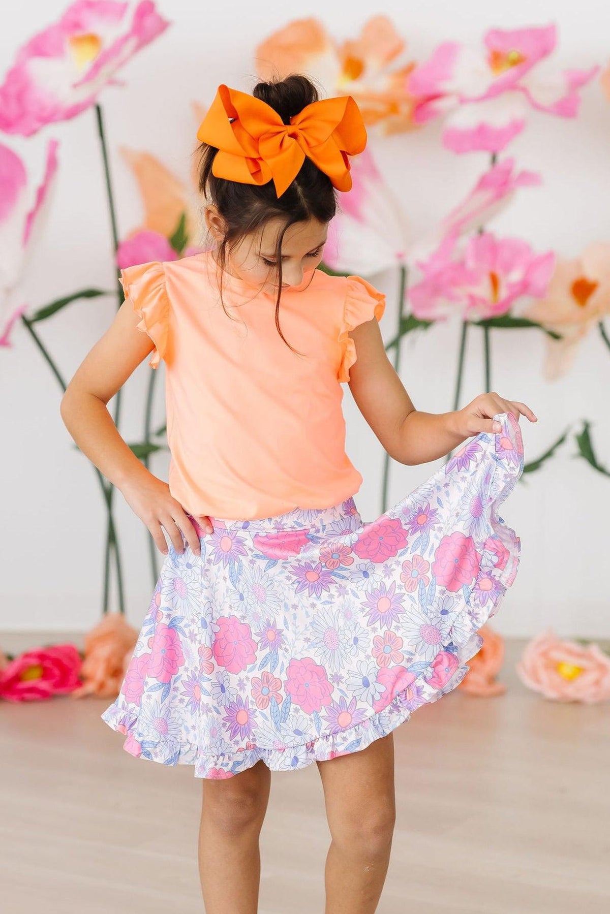 Sweet Springtime Ruffle Twirl Skort 1