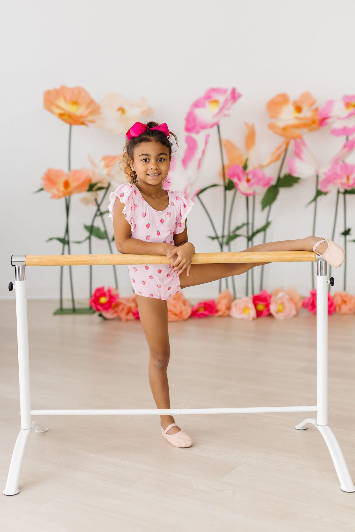 Sweet Strawberries S/S Flutter Sleeve Leotard 5