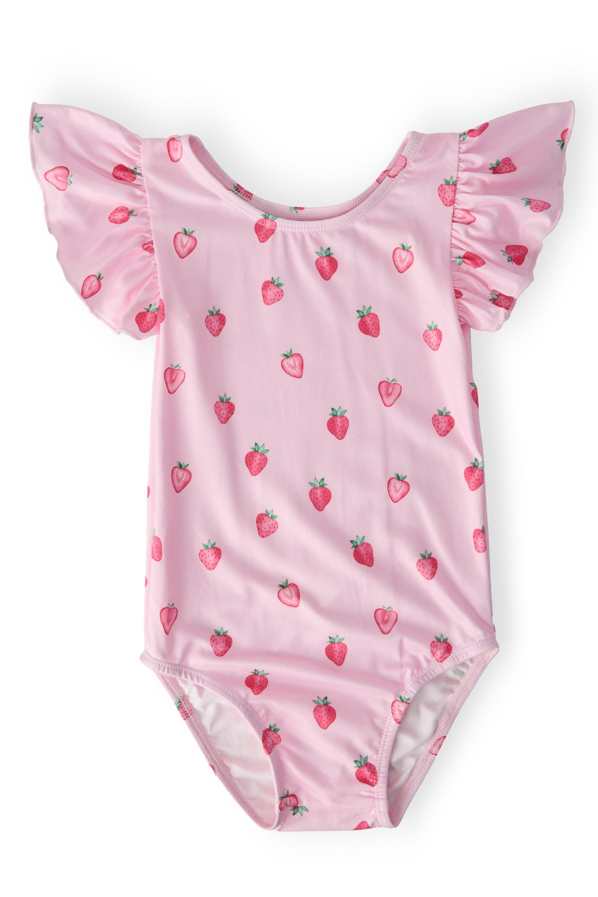 Sweet Strawberries S/S Flutter Sleeve Leotard 1