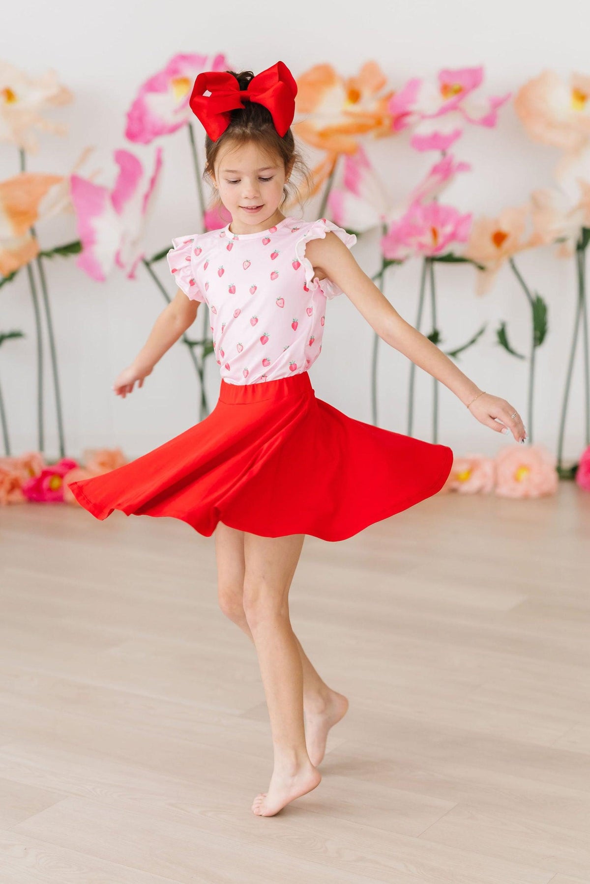 Sweet Strawberries S/S Ruffle Tee 6