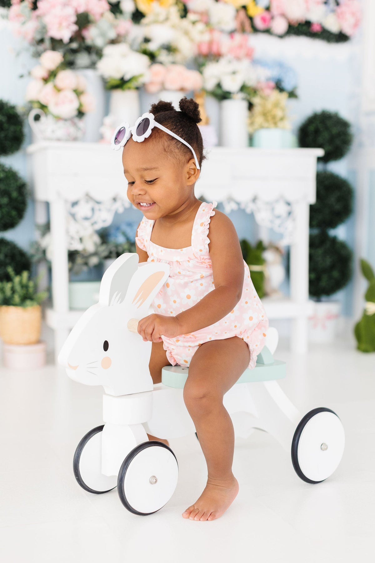 Sweet & Sunny Ruffle Cross Back Romper 3