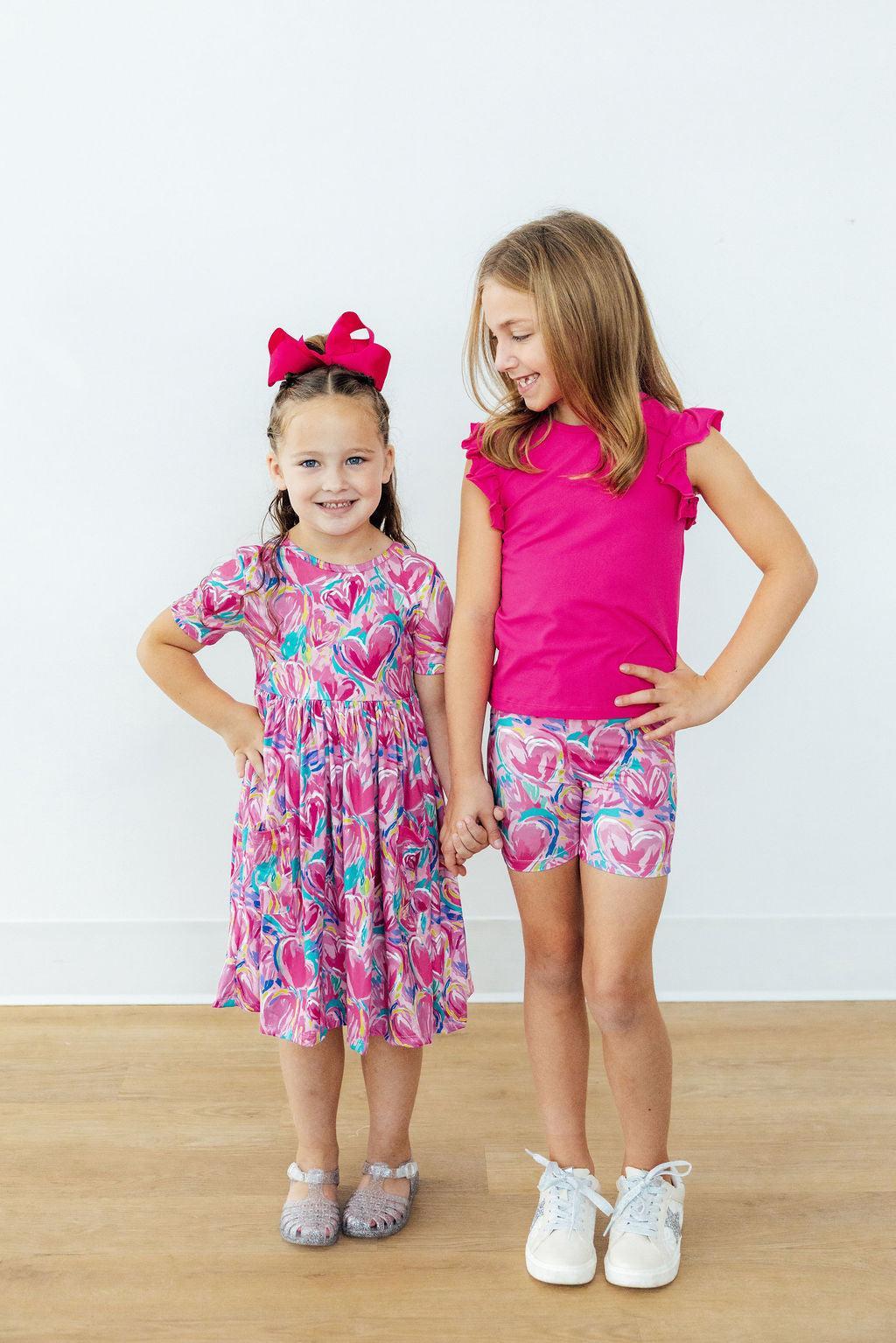 Sweetheart Scribbles S/S Pocket Twirl Dress 4