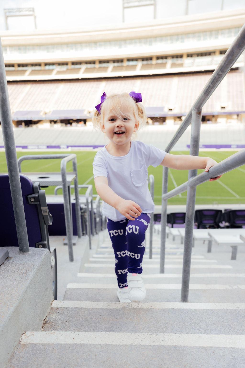 TCU Purple Frog Leggings 6