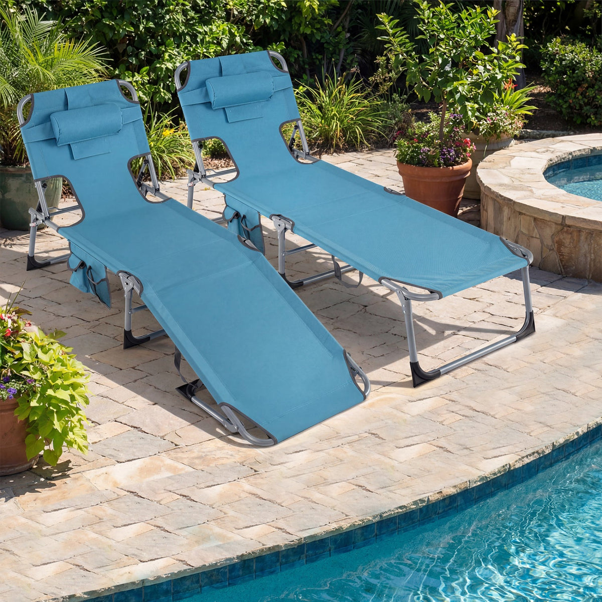 Tanning Chair with Face Arm Holes Folding Chair 3