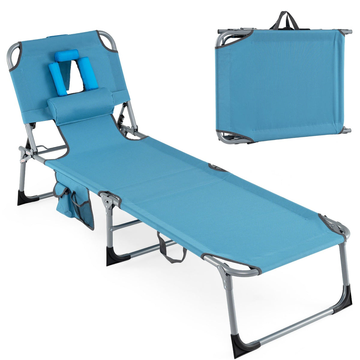 Tanning Chair with Face Arm Holes Folding Chair 10