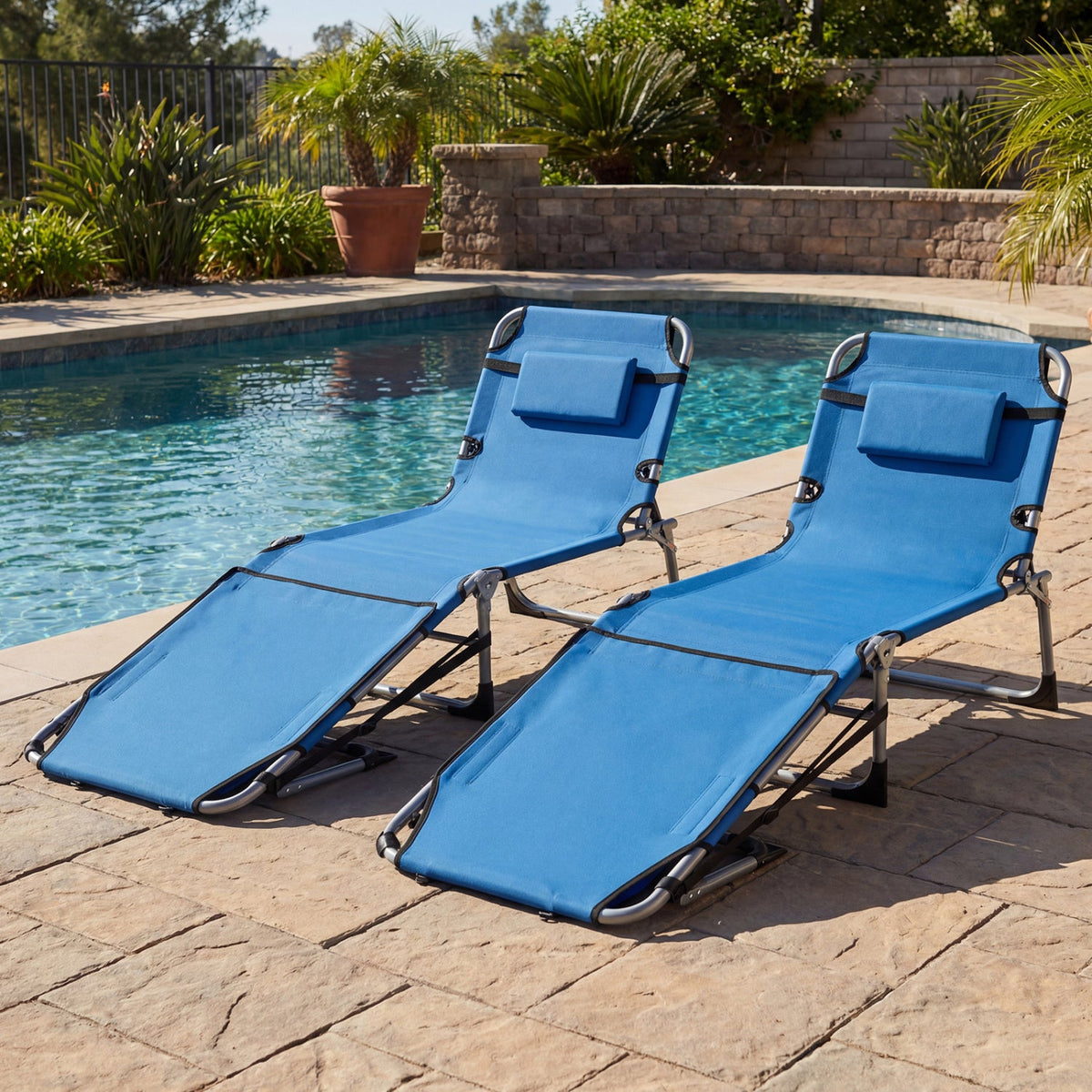 Tanning Chair with Face Arm Holes Portable Sunbathing Chair 5