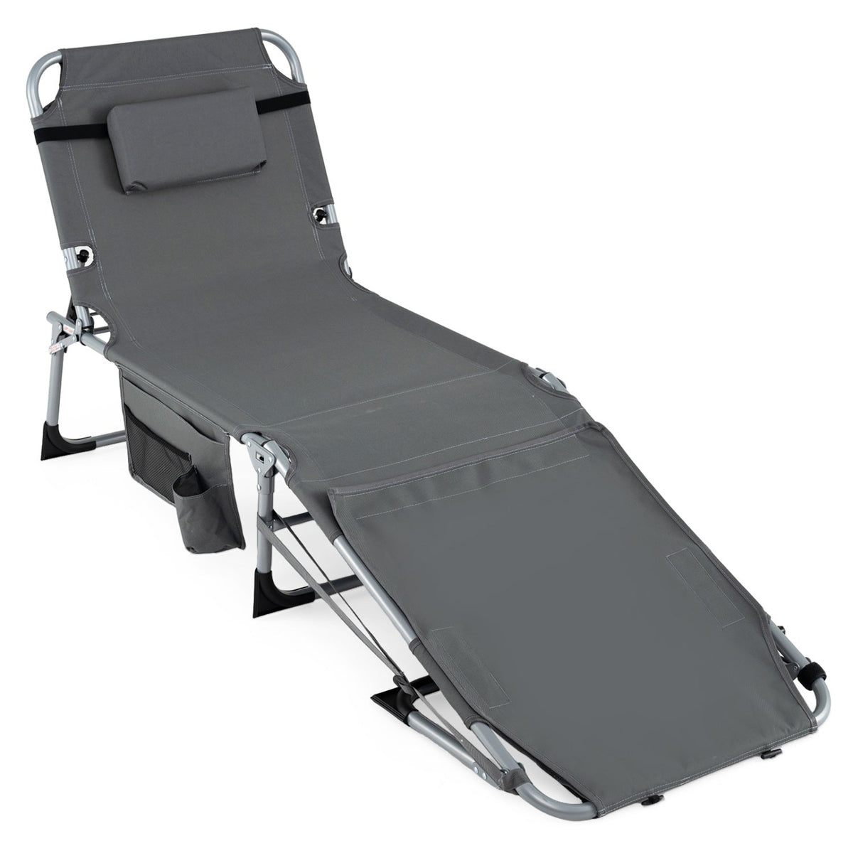 Tanning Chair with Face Arm Holes Portable Sunbathing Chair 11