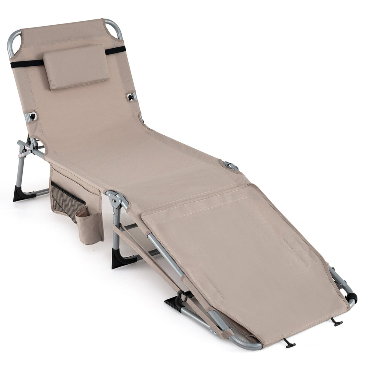 Tanning Chair with Face Arm Holes Portable Sunbathing Chair 12