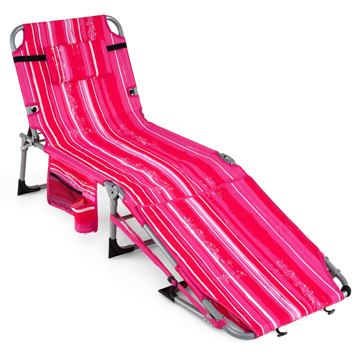 Tanning Chair with Face Arm Holes Portable Sunbathing Chair 33