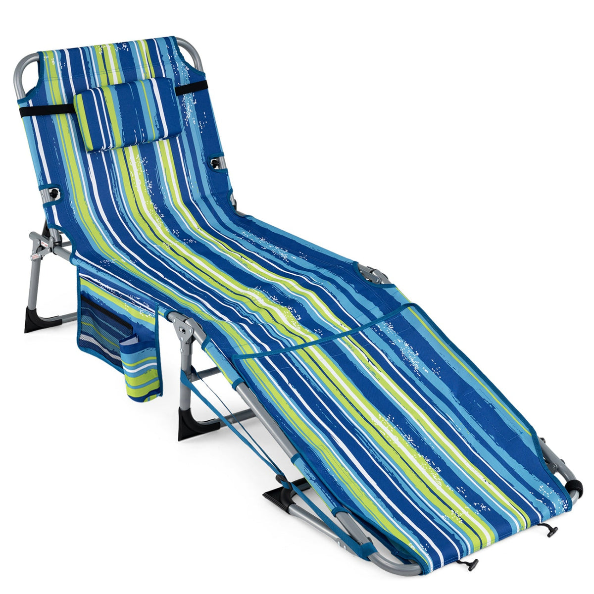 Tanning Chair with Face Arm Holes Portable Sunbathing Chair 35