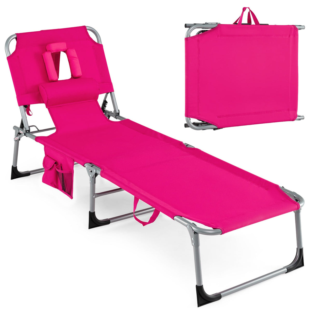 Tanning Chair with Face Arm Holes Folding Chair 28