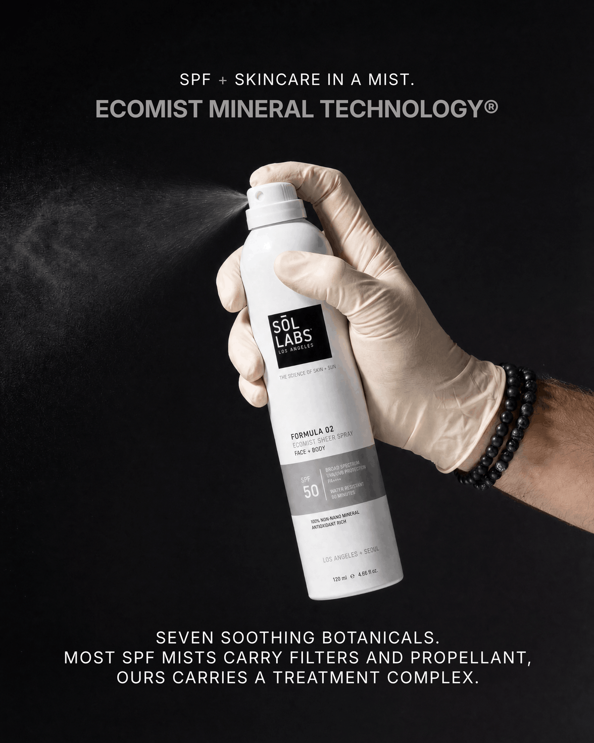 Ecomist Sheer Spray Mineral SPF 50 Face + Body Continuous Mist 5